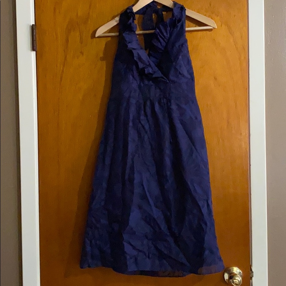 Lilly Pulitzer Navy Halter Dress